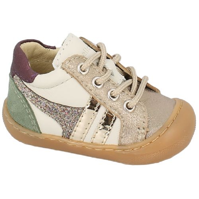 Bellamy chaussure a lacets linda blanc multi