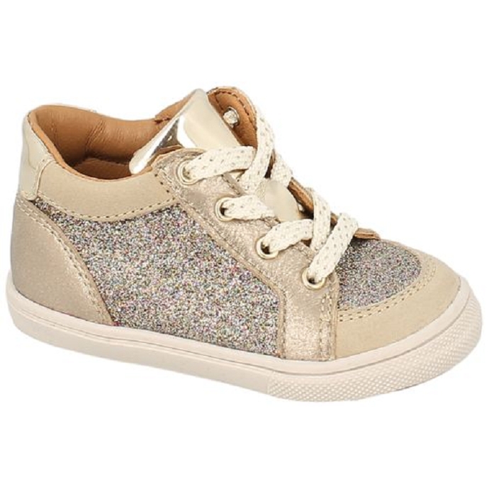 Bellamy chaussure a lacets noel or