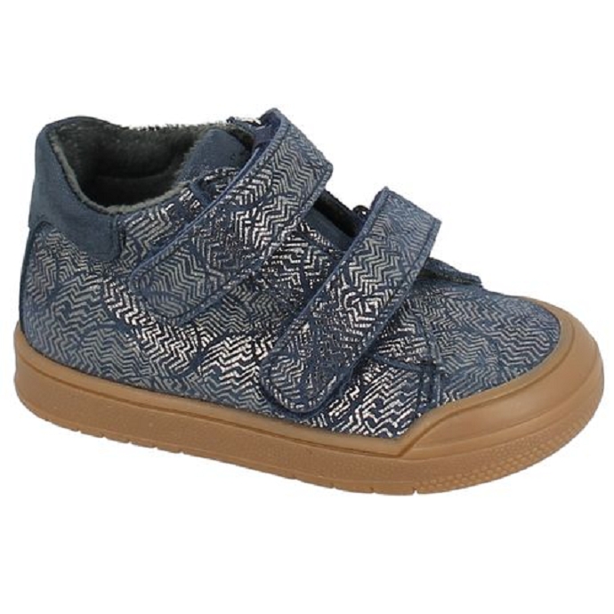 Bellamy chaussure a velcro carene bleu