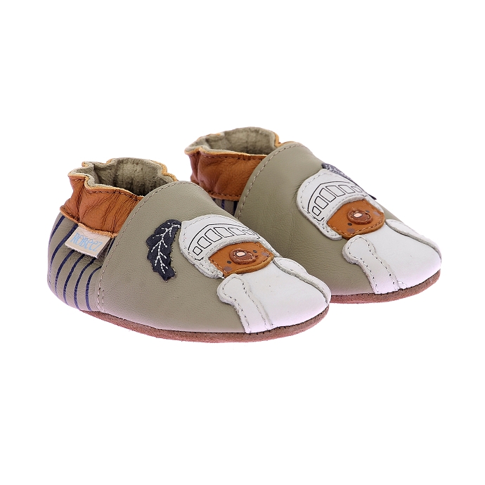 Robeez chausson helmet bear kaki