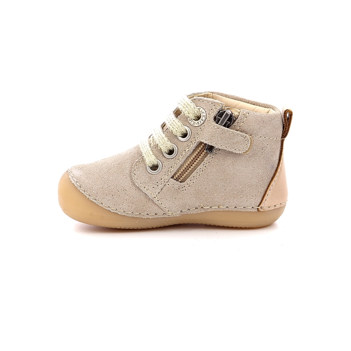 Kickers chaussure a lacets sonizip beige1134101_4