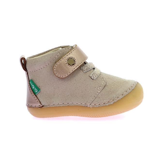 Kickers chaussure a velcro sonizikro beige1134201_2