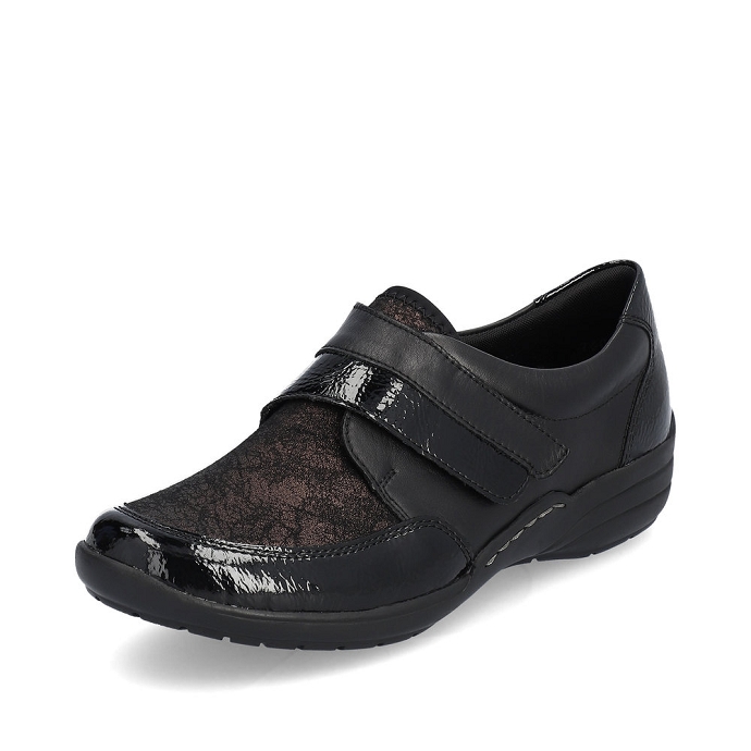 Remonte chaussure a velcro r7600.03 noir