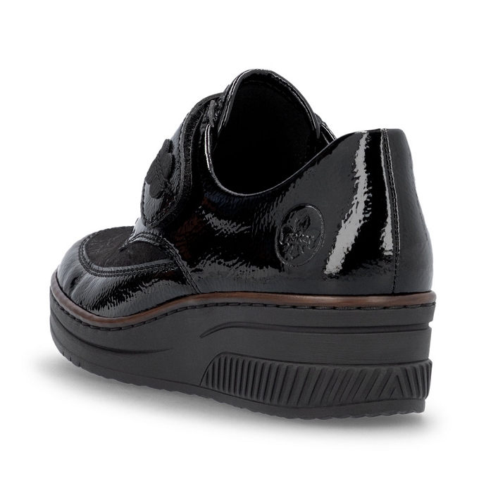 Rieker chaussure a velcro 487c0.00 noir2277701_3